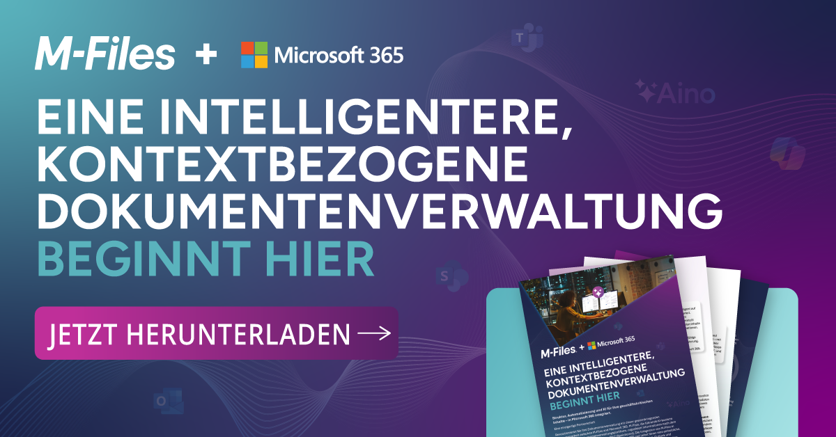 M-Files-Integration mit Microsoft 365